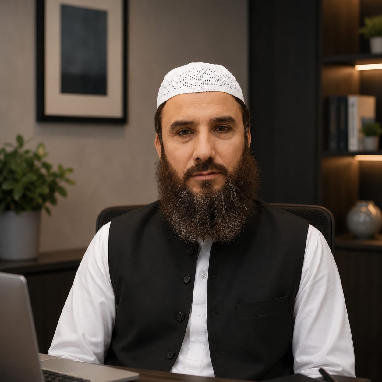 Portrait of Qari Mujahid Hussain